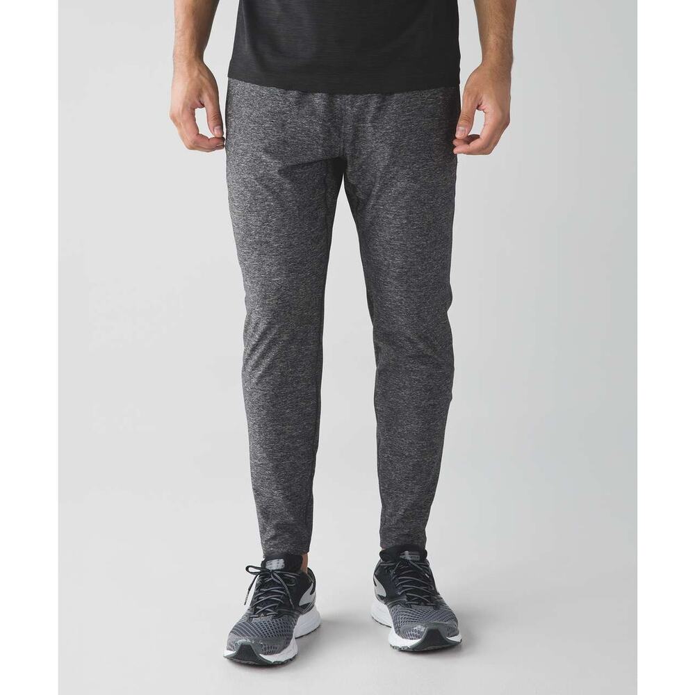 Lululemon Men Surge Jogger Pants Small Heathered Black Luon Athletic Running Gym